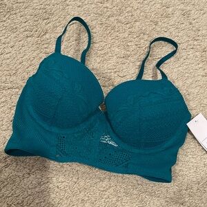 Auden lightly lined Demi coverage Long Line Bra 32B